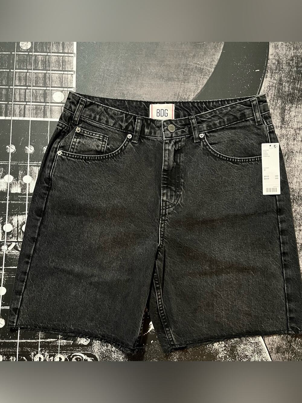 BDG Black High-Rise Jean Shorts
